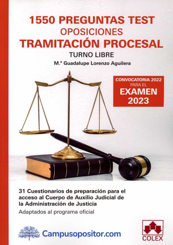 Preguntas Test Oposiciones Tramitaci N Procesal Turno Libre Con