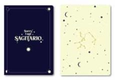 tantanfan pack 2 cuadernos grapados a6 horóscopo negro - sagitario-8432715139102