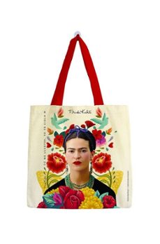 bolsa algodon frida kahlo pequeña - alas amarillas-6971263714512
