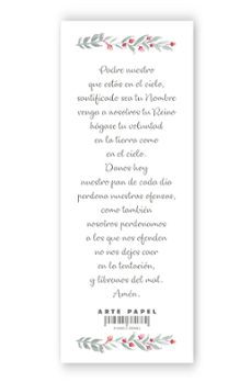 artepapel marcapáginas padre nuestro-8436615380862