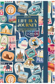 agenda dia pagina 16 meses small 25/26 legami travel stickers-8052694030872