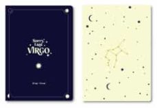 tantanfan pack 2 cuadernos grapados a6 horóscopo negro - virgo-8432715139072