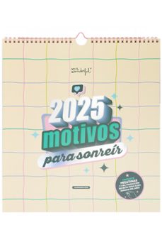 calendario de pared rasca-rasca 2025 - 2025 motivos para sonreír-8445641049872