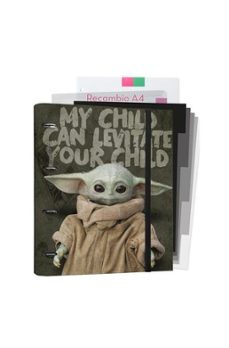 carpeblock 4 anillas troquelada star wars the mandalorian the child-8435497250492