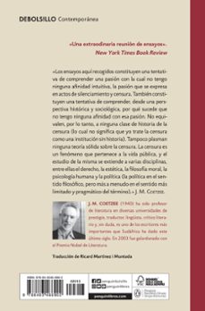 contra la censura: ensayos sobre la pasion por silenciar-j.m. coetzee-9788483466902