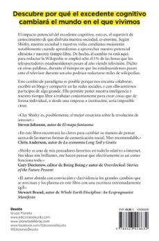 excedente cognitivo: creatividad y generosidad en la era conectad a-clay shirky-9788423428632