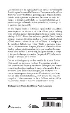 1913. un año hace cien años-florian illies-9788498385342