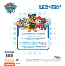 leo con la patrulla canina. un cuento para cada letra: a, e, i, o , u - p, l, m, s-9788448862152