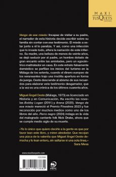 vengo de ese miedo-miguel angel oeste-9788411073882