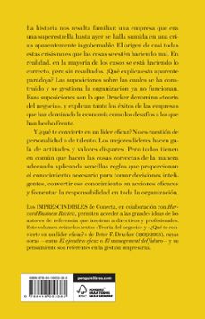 eficacia ejecutiva (imprescindibles)-peter f. drucker-9788418053382