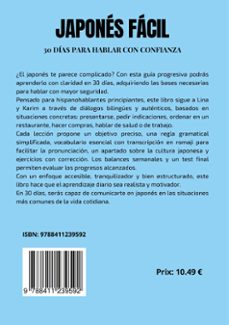 japones fácil: 30 días para hablar con confianza-lingua step-9788411239592