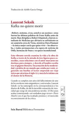 kafka no quiere morir-laurent seksik-9788432243592