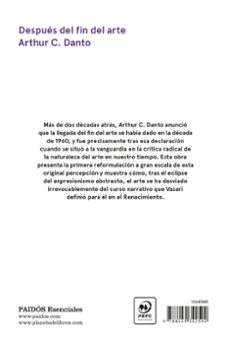 despues del fin del arte-arthur c. danto-9788449342592