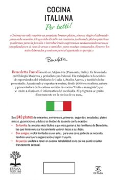 (pe) cocina italiana per tutti!-benedetta parodi-9788467037692