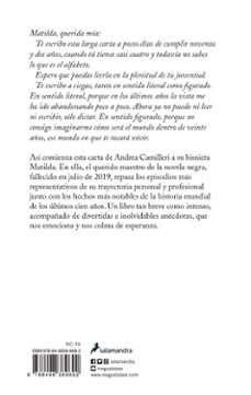 háblame de ti: carta a matilda-andrea camilleri-9788498389692