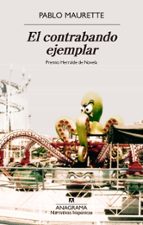 Portada del libro El contrabando ejemplar con una atracción de feria y el título