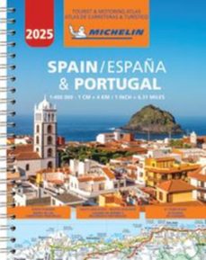 españa & portugal 2025. atlas de carreteras y turistico 04460 (a 4 spiral) (ed. biligue: español-ingles)-9782067265202