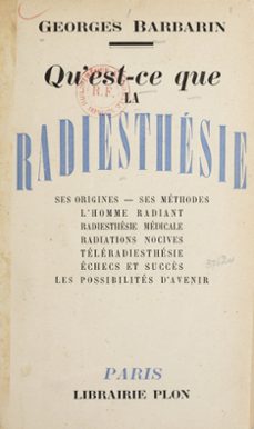 qu'est-ce que la radiesthesie ? (ebook)-georges barbarin-9782259262002