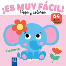 ¡es muy fácil! pega y colorea. elefante-9788408282402