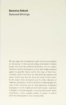 berenice abbott: selected writings-berenice abbott-9788412090802