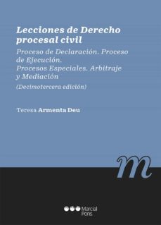 lecciones de derecho procesal civil 13ª ed.-teresa armenta deu-9788413812502