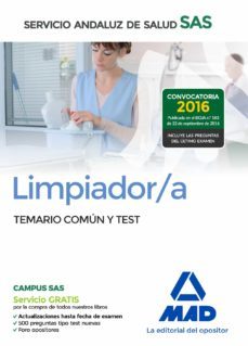 limpiador/a del servicio andaluz de salud. temario comun y test-9788414200902