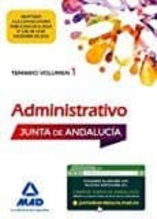 administrativo de la junta de andalucia turno libre: temario (vol. 1)-9788414203002