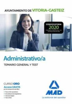 administrativo/a del ayuntamiento de vitoria-gasteiz. temario general y test-9788414241202