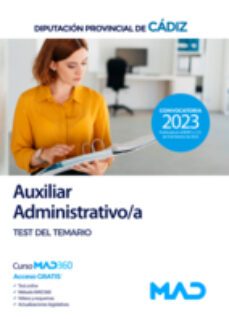 auxiliar administrativo/a. diputacion provincial de cadiz-9788414269602