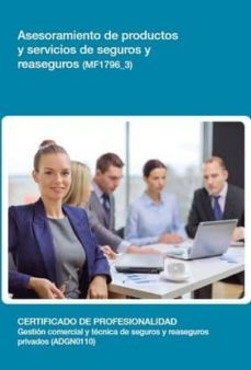 asesoramiento de productos y servicios de seguros y reaseguros (m f1796_3)-9788416424702