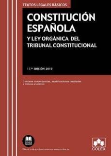 constitucion española y ley organica del tribunal constitucional-9788417618902