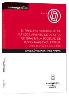 principio mayoritario funcionamiento junta general-9788447029402