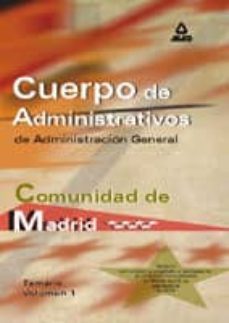 cuerpo de administrativos de administracion general: temario (vol . i)-9788466530002