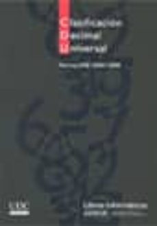 clasificacion decimal universal (cd-rom) (norma une 50001:2000)-9788481432602