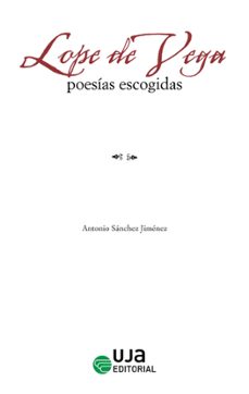 lope de vega: poesias escogidas-antonio sanchez jimenez-9788491595502