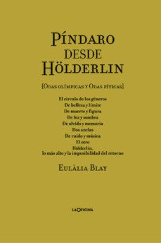 pindaro desde holderlin-eulalia blay-9788494971402