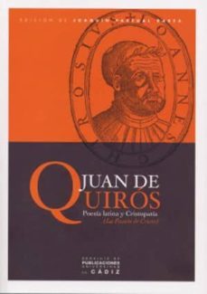 juan de quiros: poesia latina y cristopatia (la pasion de cristo)-9788496274402