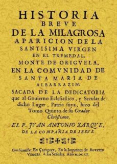 tremedal. historia breve de la aparicion de la virgen (facsimil)-juan antonio jarque-9788497615402
