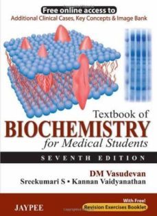 textbook of biochemistry for medical students (7th ed.)-d. m. vasudevan-s. sreekumari-9789350905302