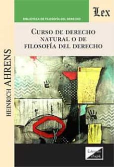 curso de derecho natural o de filosofia del derecho-heinrich ahrens-9789564071602