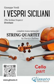 cello part of "i vespri siciliani" for string quartet (ebook)-9791220870702