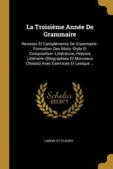 la troisième annee de grammaire-9780270662412
