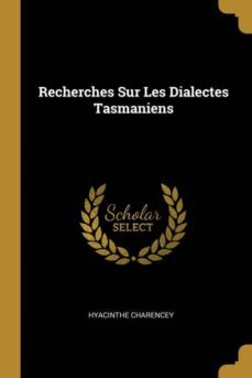 recherches sur les dialectes tasmaniens-9780274245512
