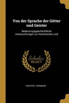 von der sprache der gotter und geister-9781385970812