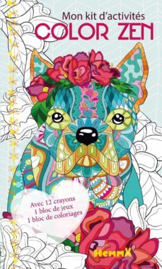 color zen mon kit d activites (chien)-9782508047312