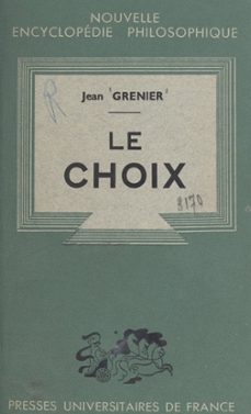 le choix (ebook)-jean grenier-9782705902612