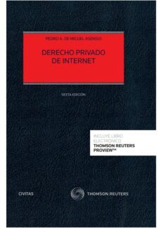 derecho privado de internet-pedro a. de miguel asensio-9788413906812