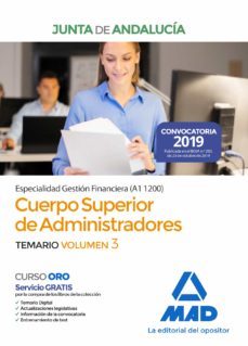 cuerpo superior de administradores [especialidad gestion financiera (a1 1200)] de la junta de andaludica: temario (vol. 3)-9788414232712