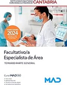 facultativo/a especialista de área. temario parte general-9788414279212
