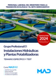 instalaciones hidráulicas y plantas potabilizadoras (grupo profesional e1). temario y test parte específica-9788414286012